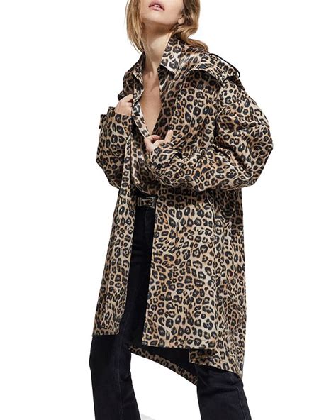 long leopard jacket|leopard print waterproof jacket.